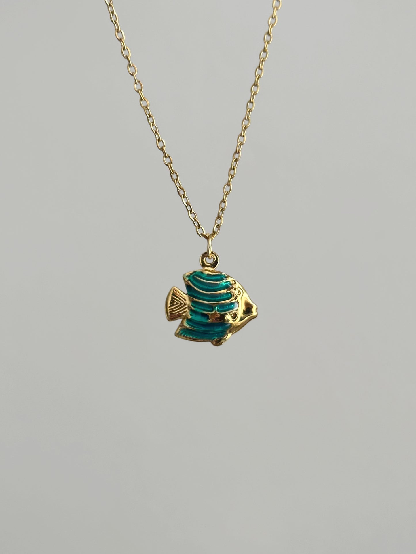 Collier Blue Fish