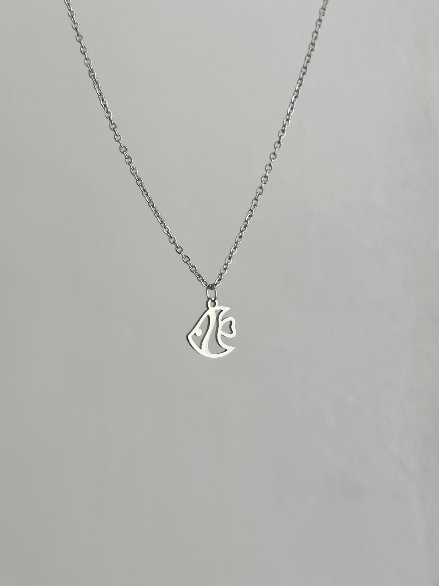 Flat Fish Necklace
