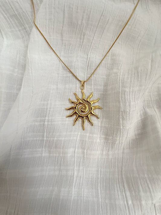 Collier Soleil Spirale