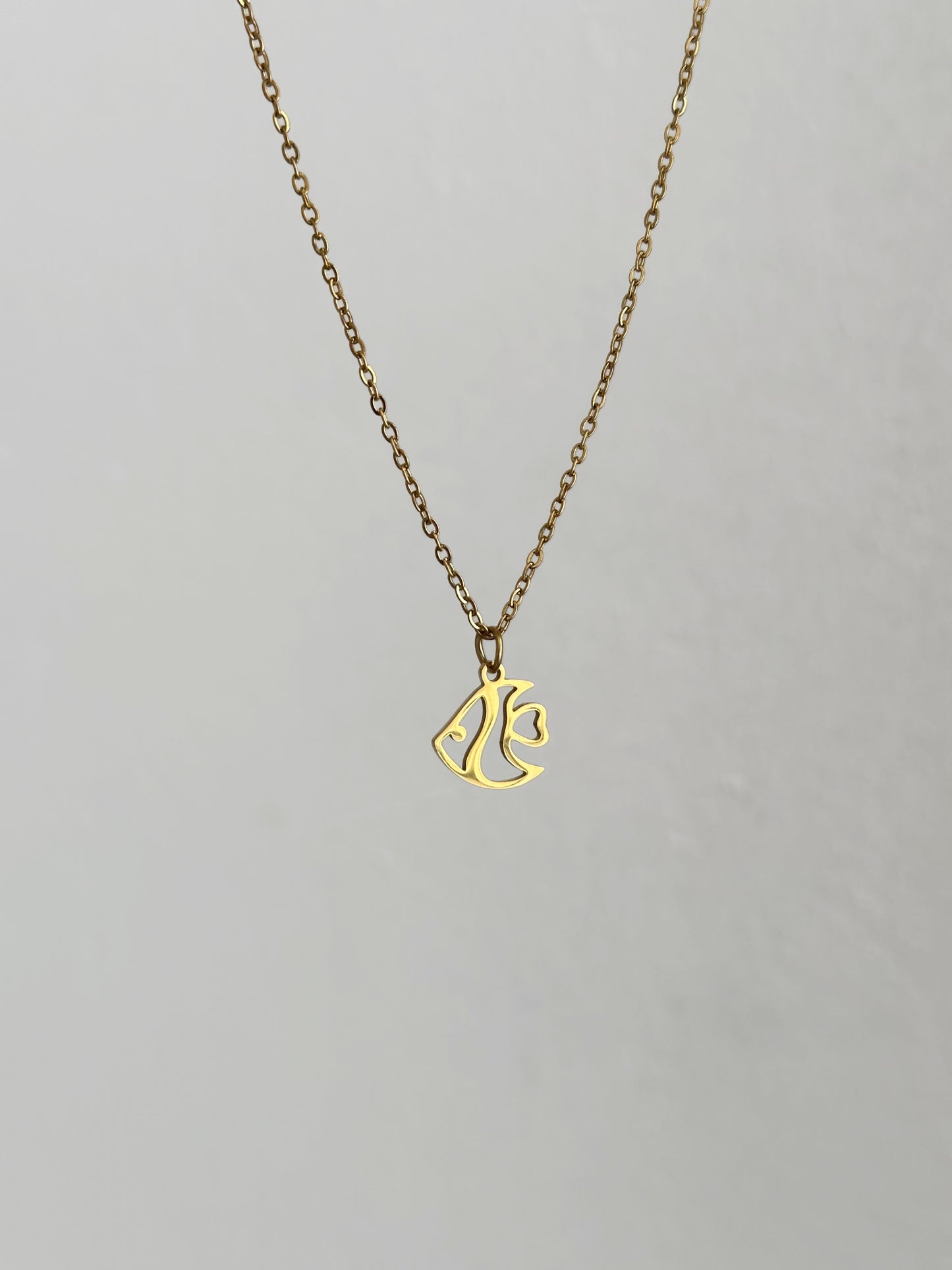 Flat Fish Necklace