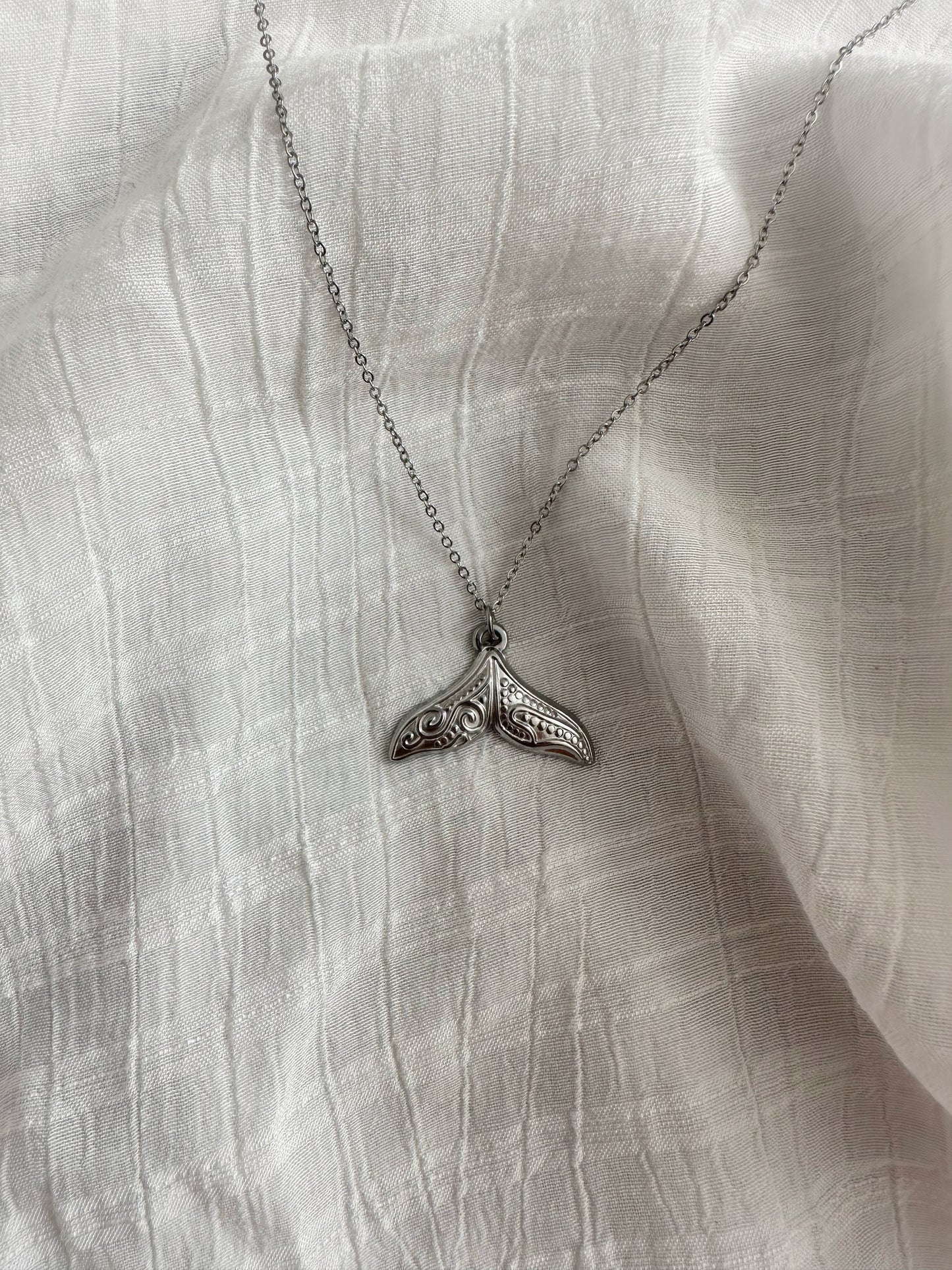 Collier Baleine argenté