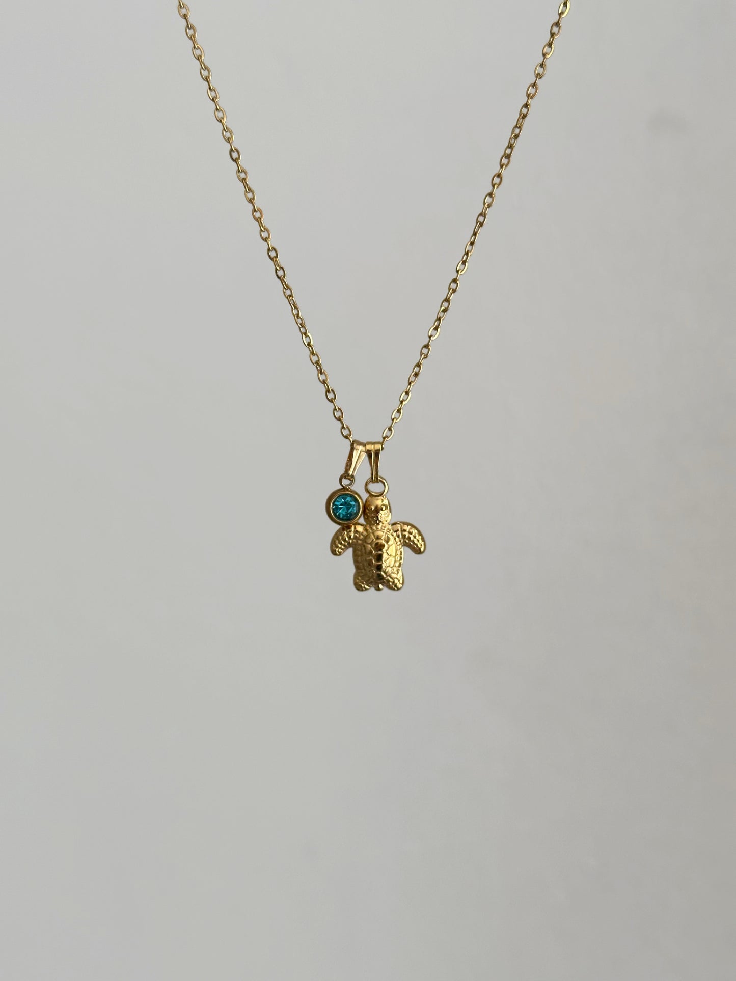 Collier Cyrus Tortue bleu