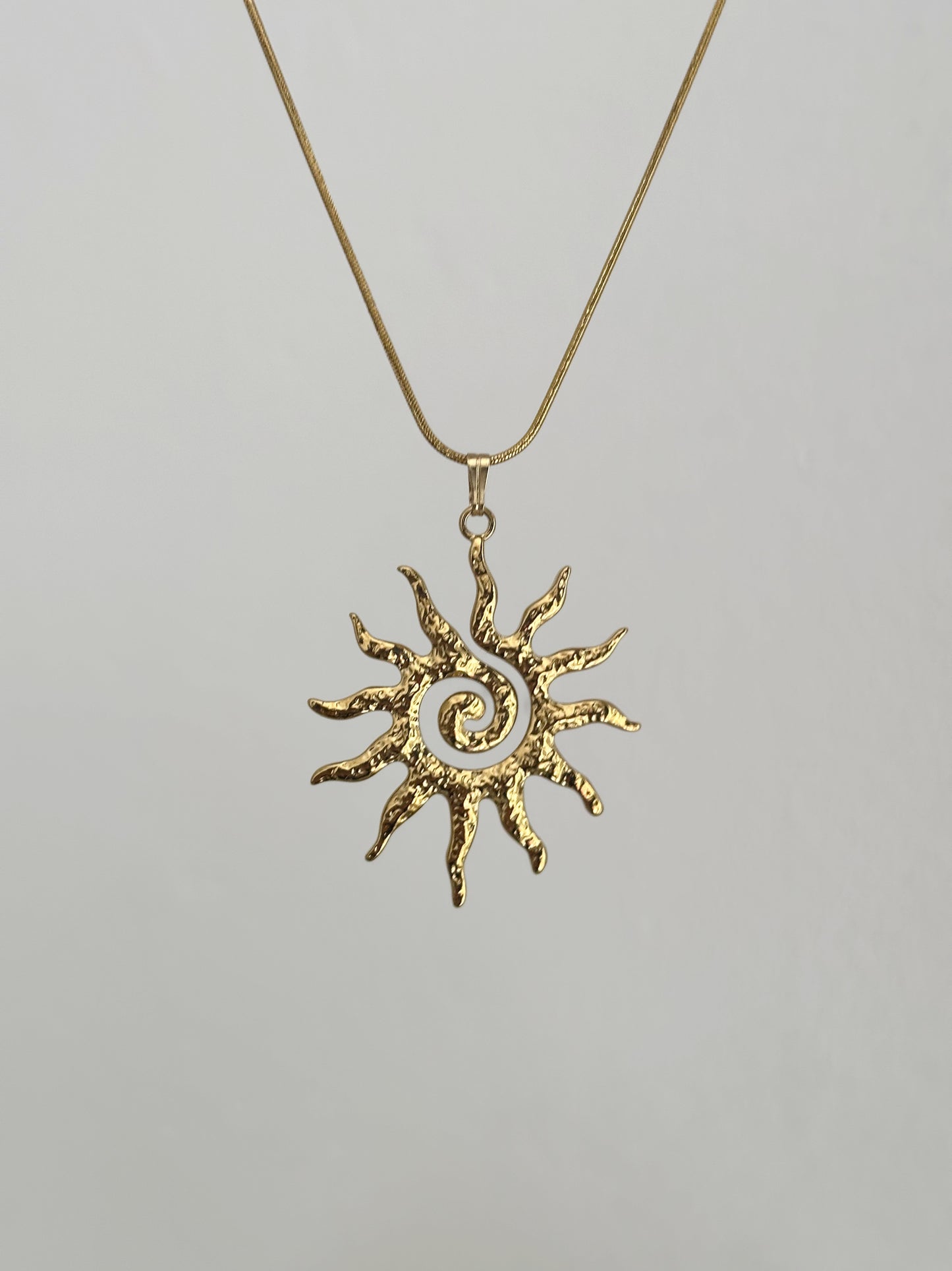 Sun Spiral Necklace